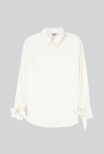 Tie-Cuff LS Viscose Shirt