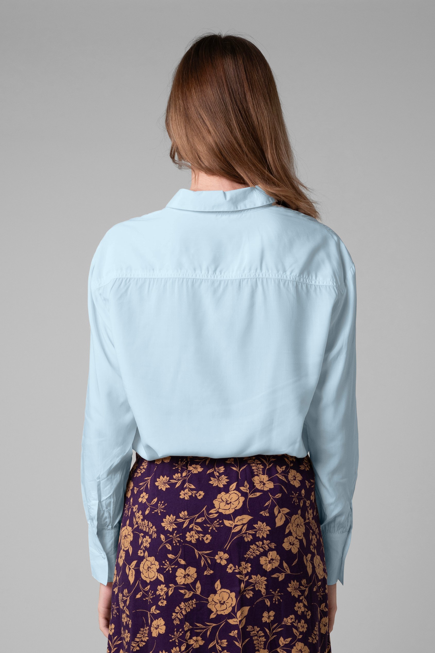 Tie-Cuff LS Viscose Shirt