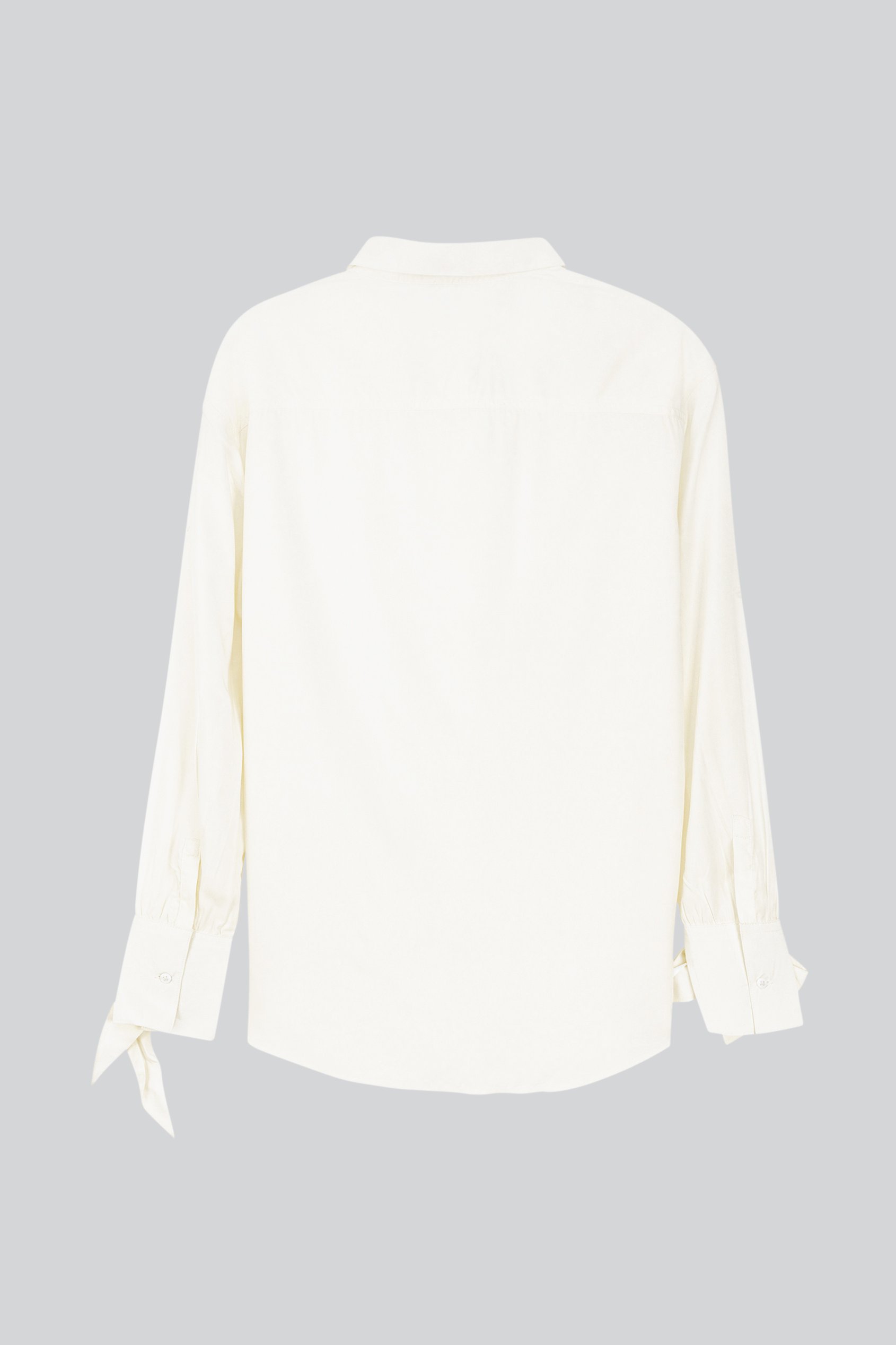 Tie-Cuff LS Viscose Shirt