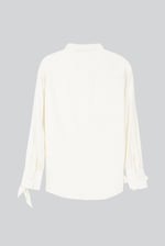 Tie-Cuff LS Viscose Shirt
