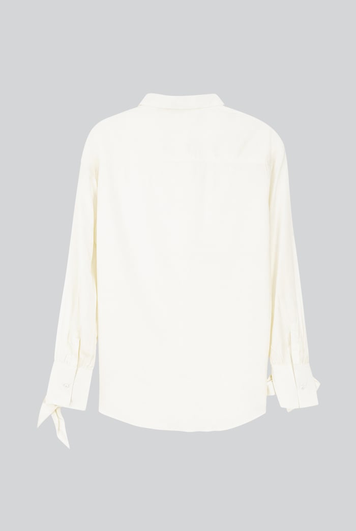 Tie-Cuff LS Viscose Shirt