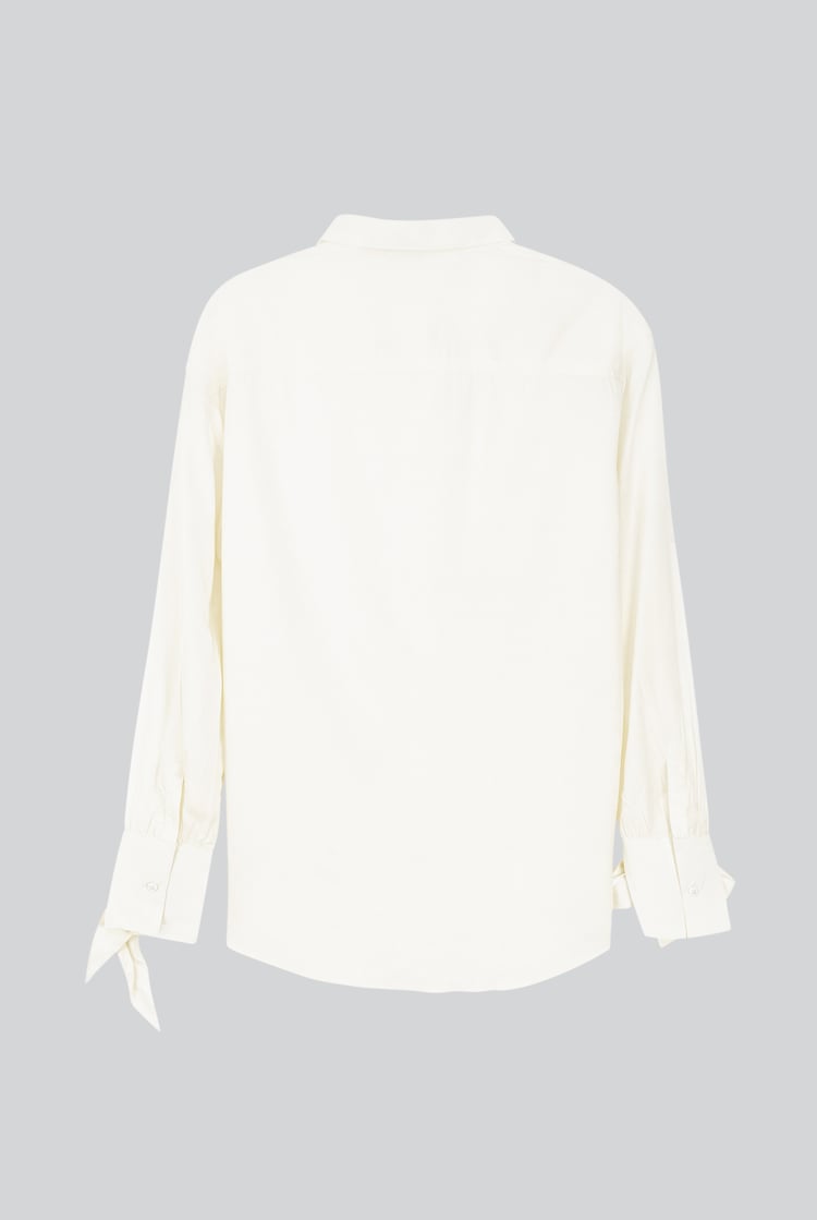Tie-Cuff LS Viscose Shirt