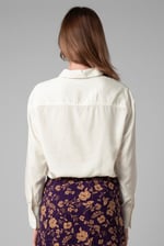 Tie-Cuff LS Viscose Shirt