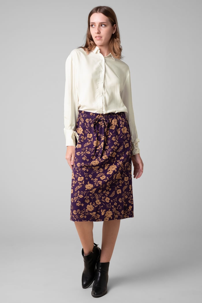 Tie-Cuff LS Viscose Shirt