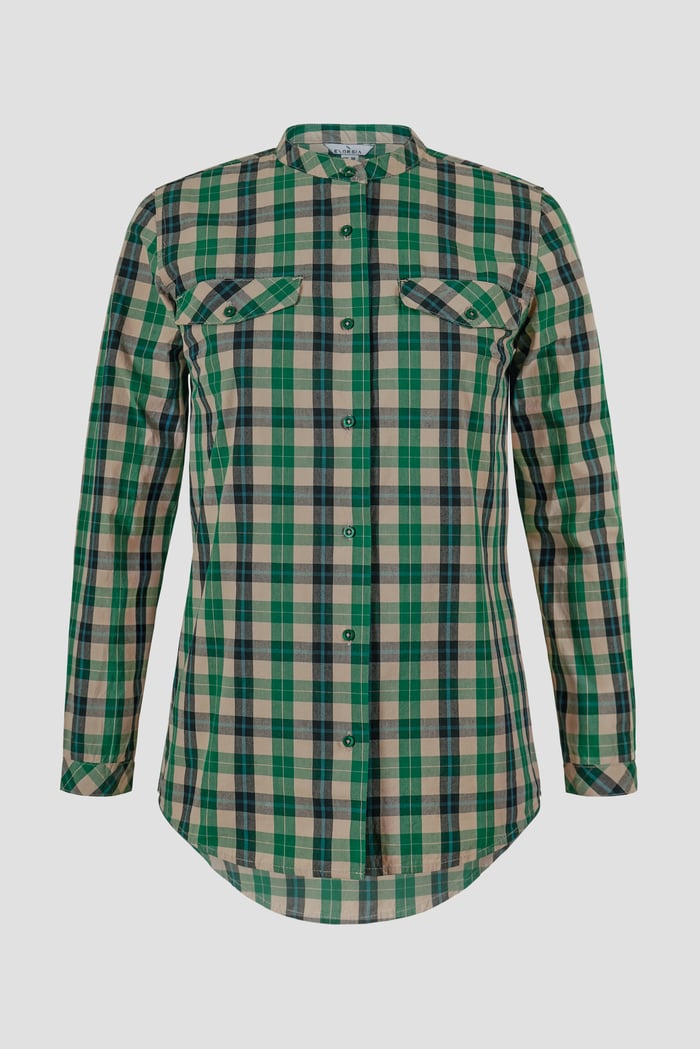 Womens Regular Fit Paper-Touch Poplin Shirt