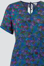 Crepe Viscose Paisley Printed Maxi Dress