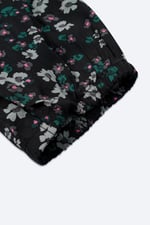 Womens Floral Print Button Front Blouse