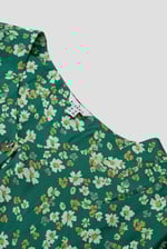 Womens Floral Print Button Front Blouse