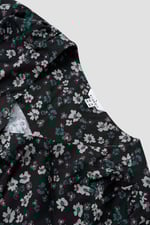 Womens Floral Print Button Front Blouse