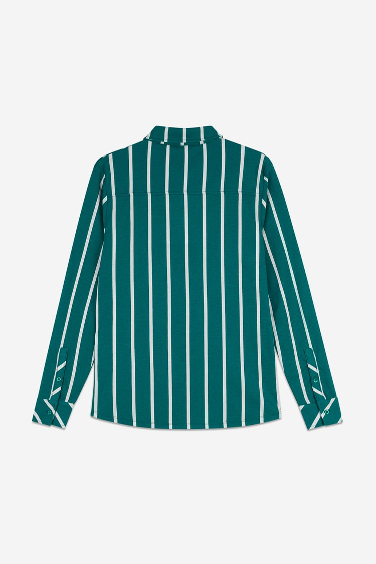 Long Sleeve Striped Smart Shirt