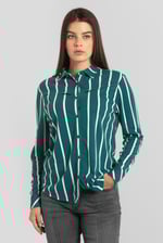 Long Sleeve Striped Smart Shirt