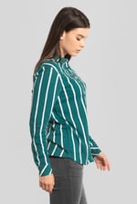 Long Sleeve Striped Smart Shirt