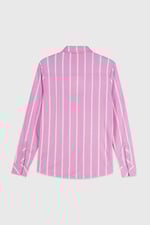 Long Sleeve Striped Smart Shirt