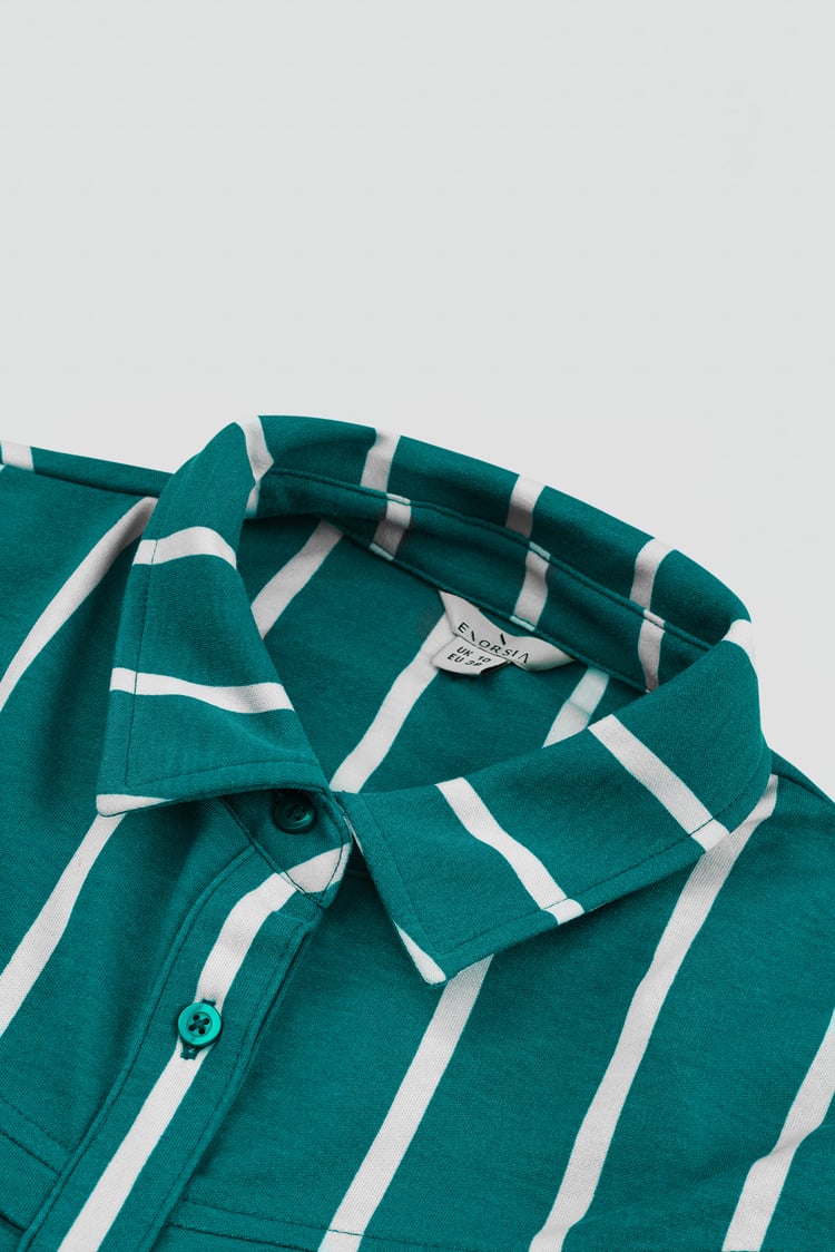 Long Sleeve Striped Smart Shirt