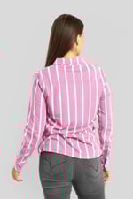 Long Sleeve Striped Smart Shirt