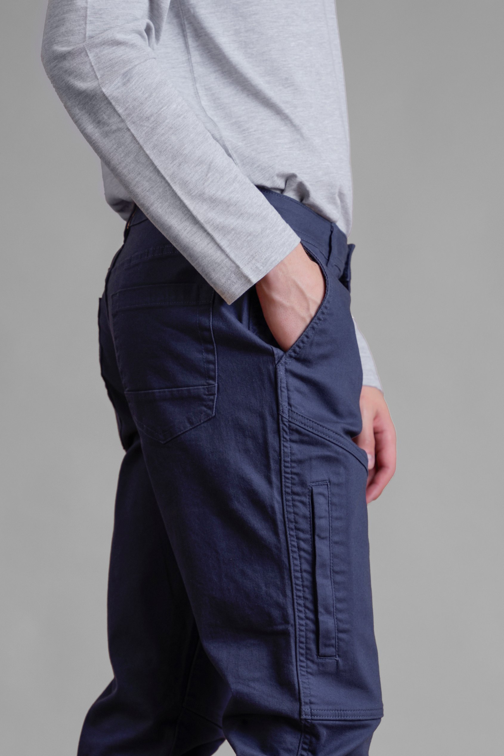 Men's Heritage Utility Cargo Trousers With Zip Detail