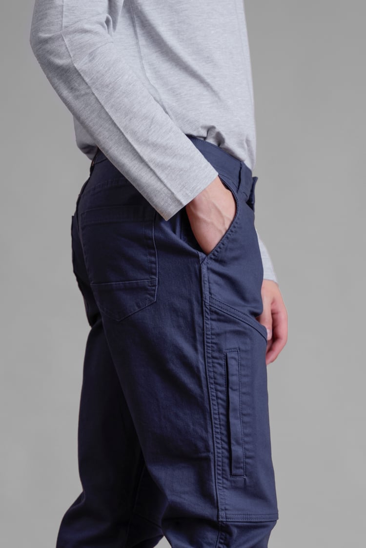 Men's Heritage Utility Cargo Trousers With Zip Detail