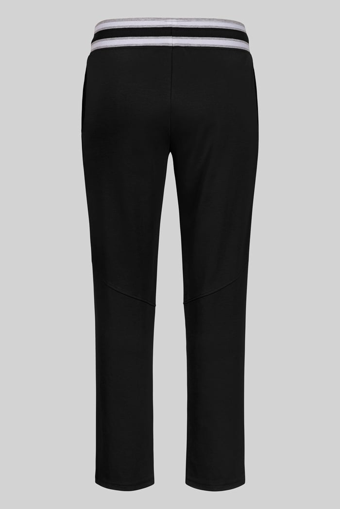 Men's Striped Rib Waistband Jersey Trouser