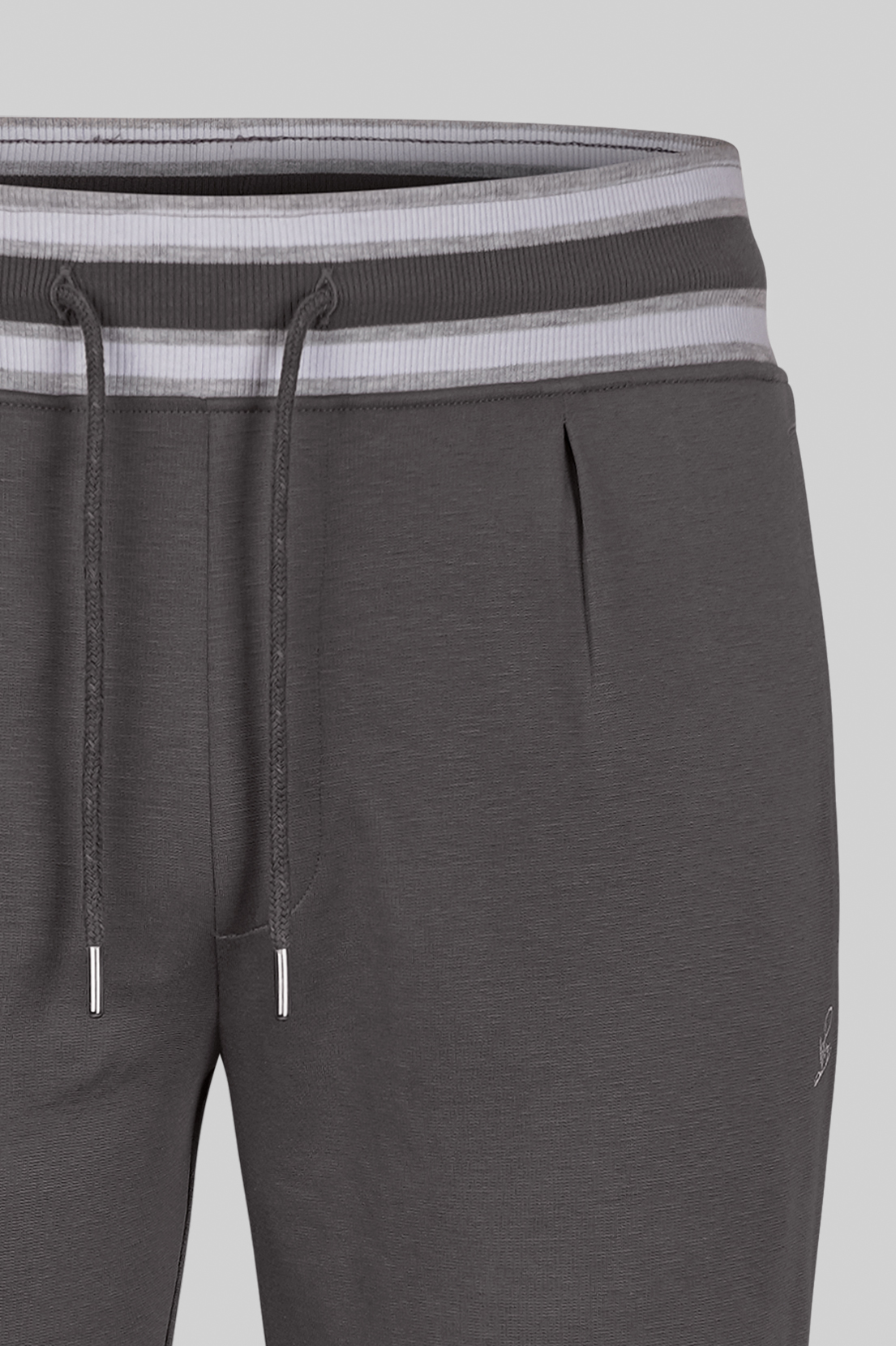 Men's Striped Rib Waistband Jersey Trouser