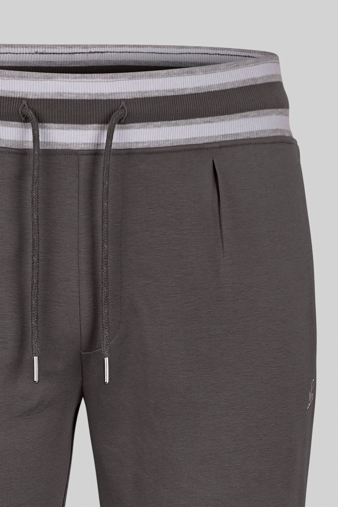 Men's Striped Rib Waistband Jersey Trouser