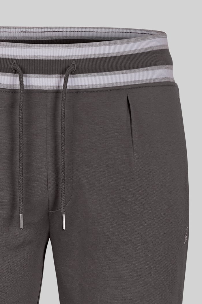 Men's Striped Rib Waistband Jersey Trouser