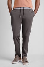 Men's Striped Rib Waistband Jersey Trouser