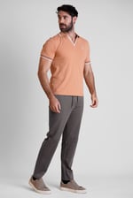 Men's Striped Rib Waistband Jersey Trouser