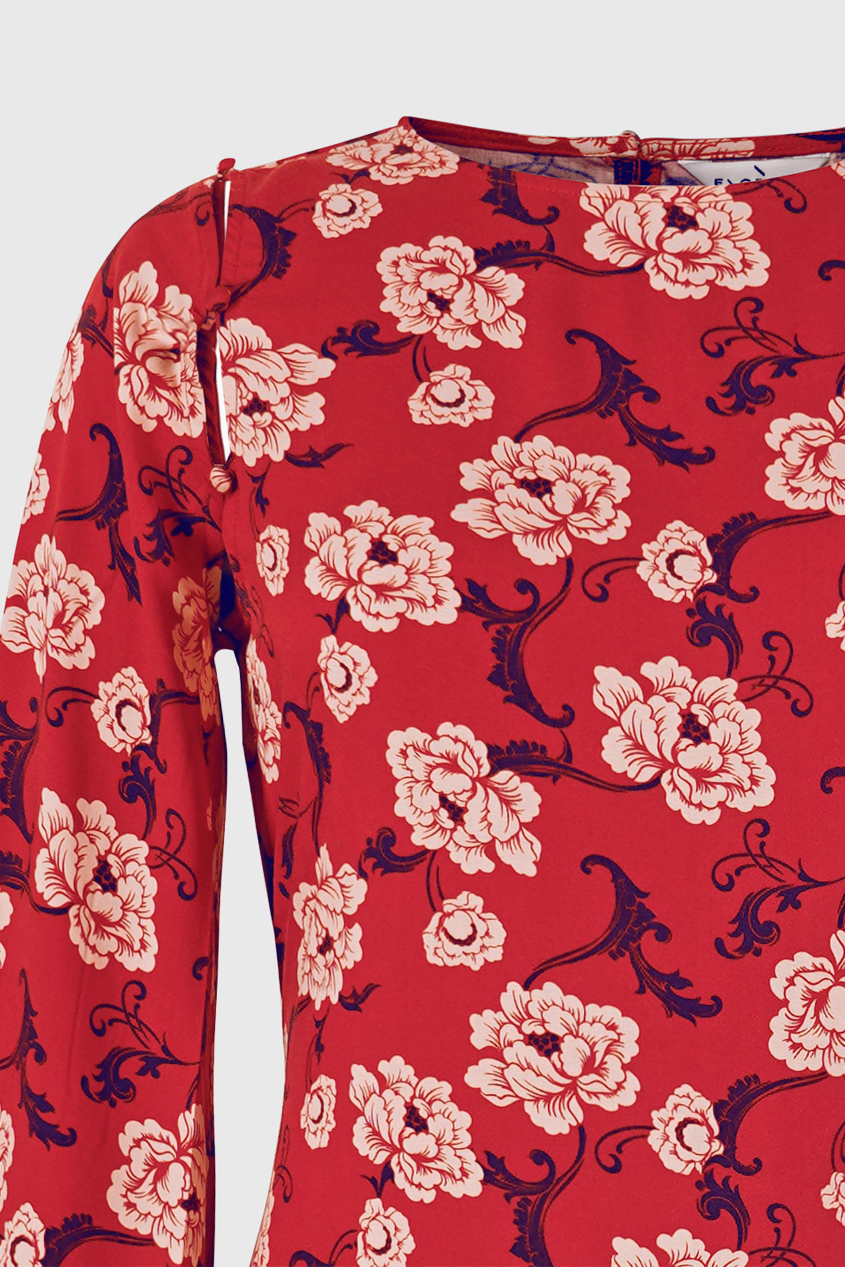 Floral Elegance Maxi Dress With Removable Sleeve