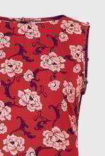 Floral Elegance Maxi Dress With Removable Sleeve