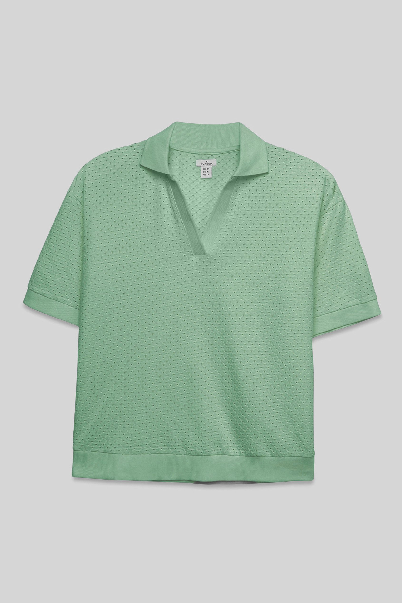 Mesh Textured Polo Shirts