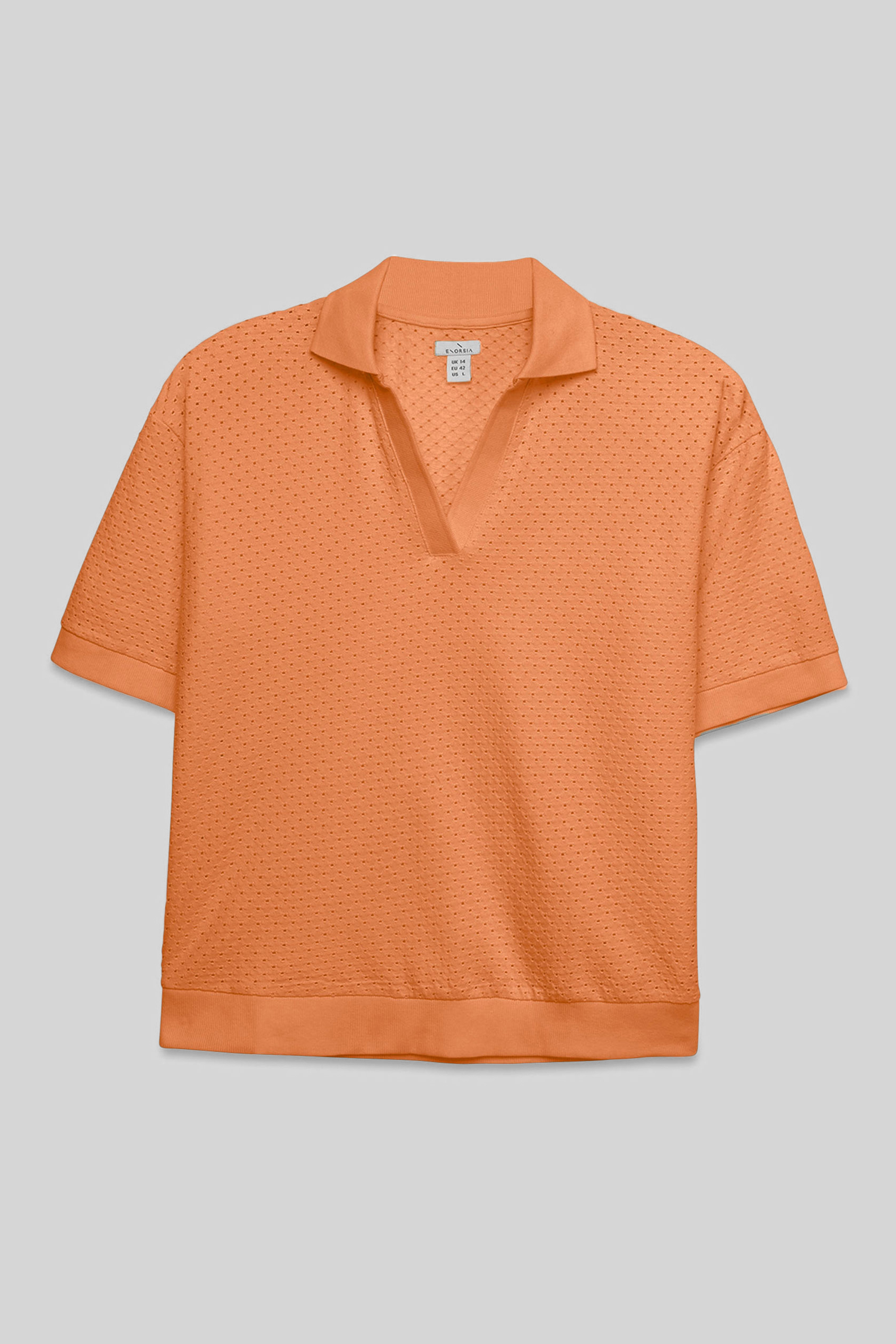 Mesh Textured Polo Shirts