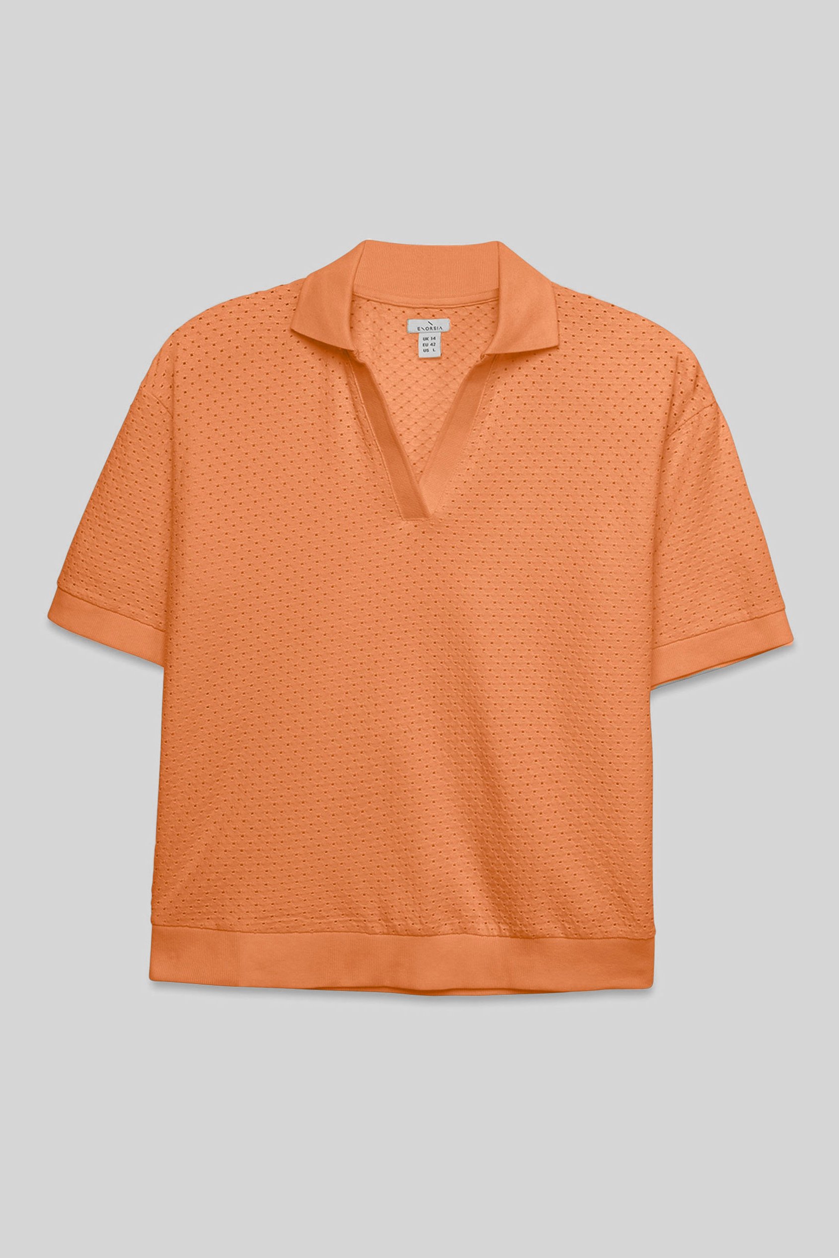 Mesh Textured Polo Shirts