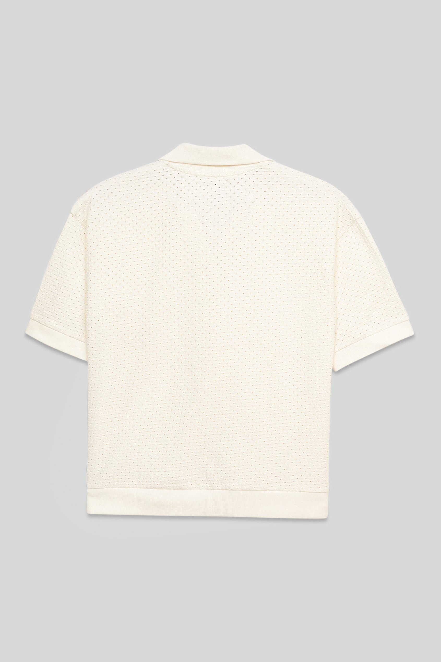 Mesh Textured Polo Shirts