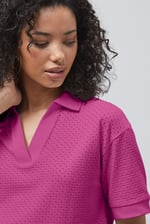 Mesh Textured Polo Shirts