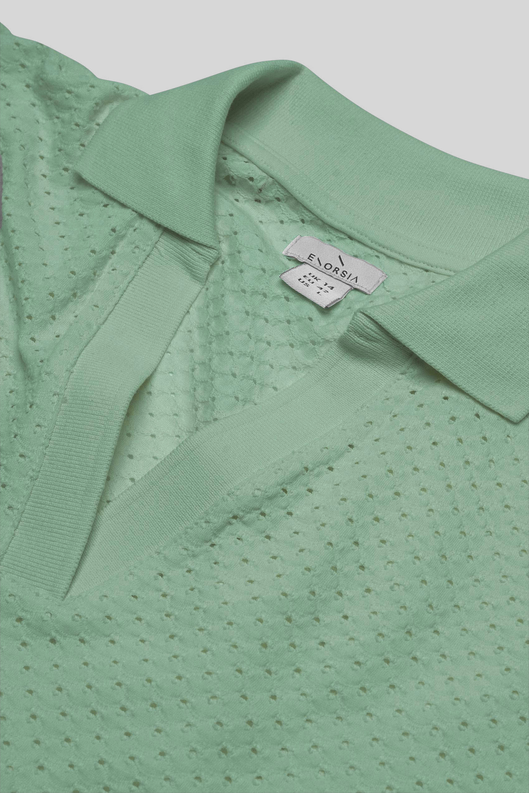 Mesh Textured Polo Shirts