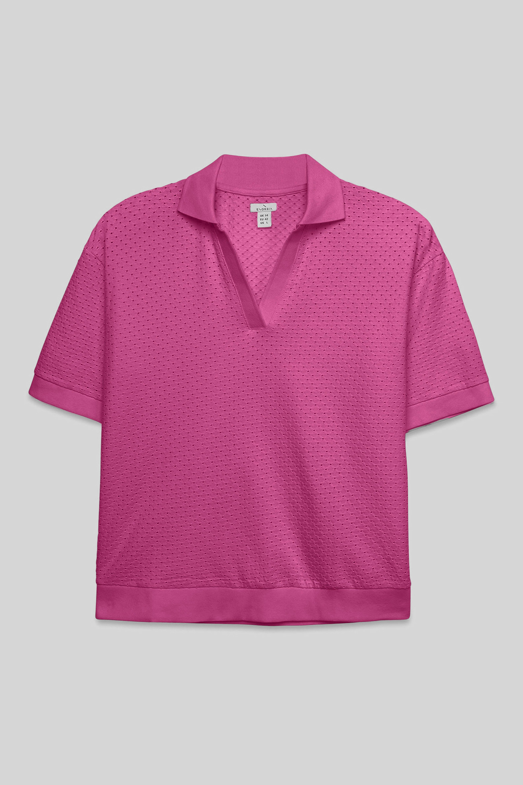 Mesh Textured Polo Shirts