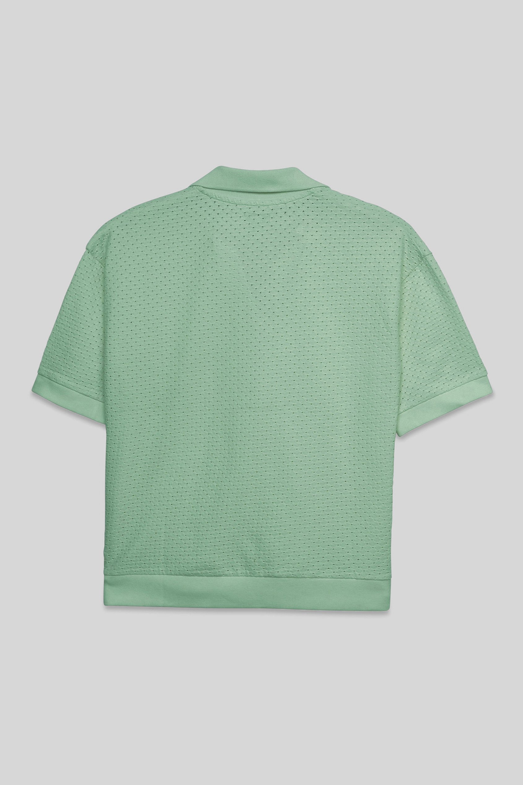 Mesh Textured Polo Shirts
