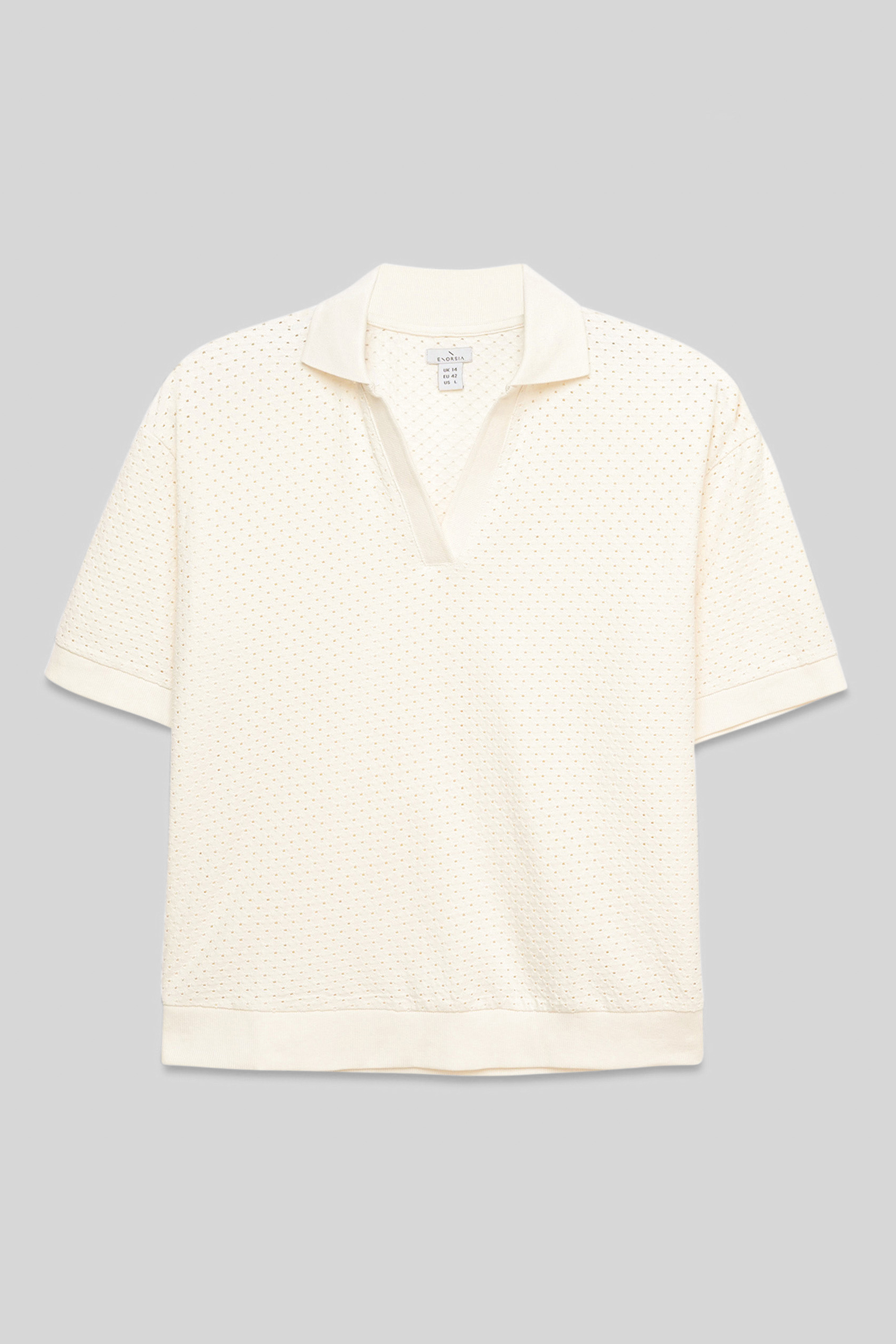 Mesh Textured Polo Shirts