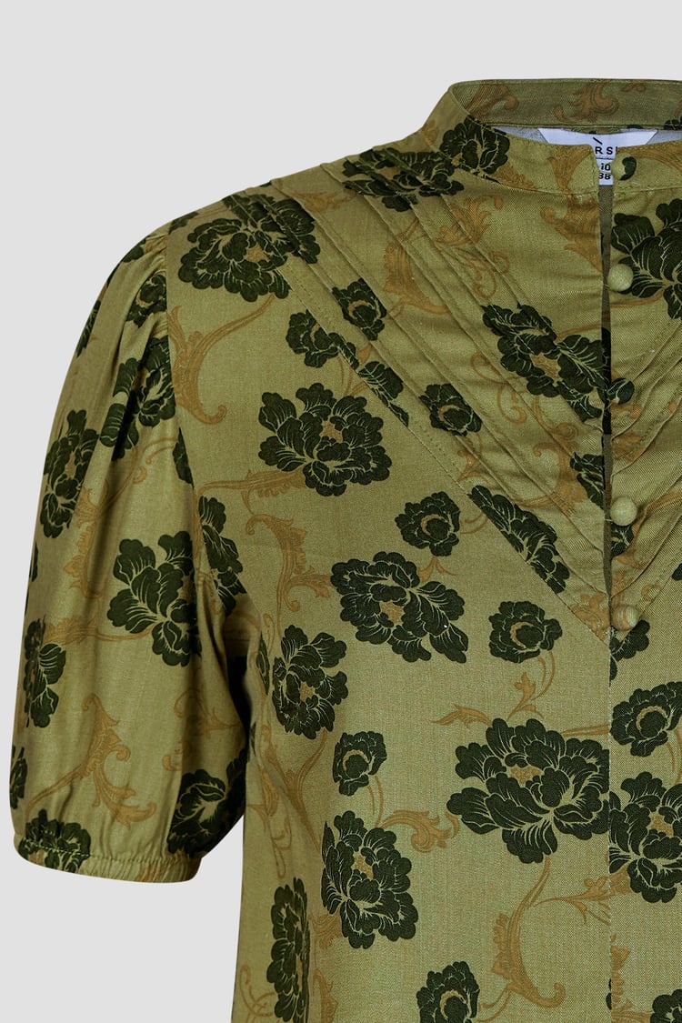 Floral Print Short Sleeve Tops