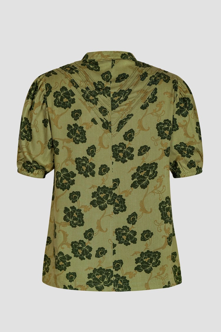 Floral Print Short Sleeve Tops