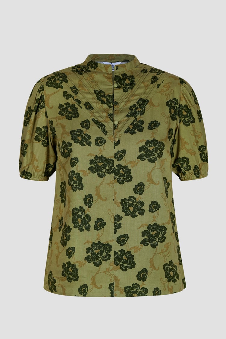 Floral Print Short Sleeve Tops