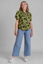 Floral Print Short Sleeve Tops