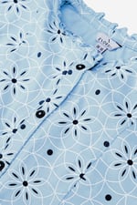 Ditsy Floral Flounce Sleeve Midi Dress