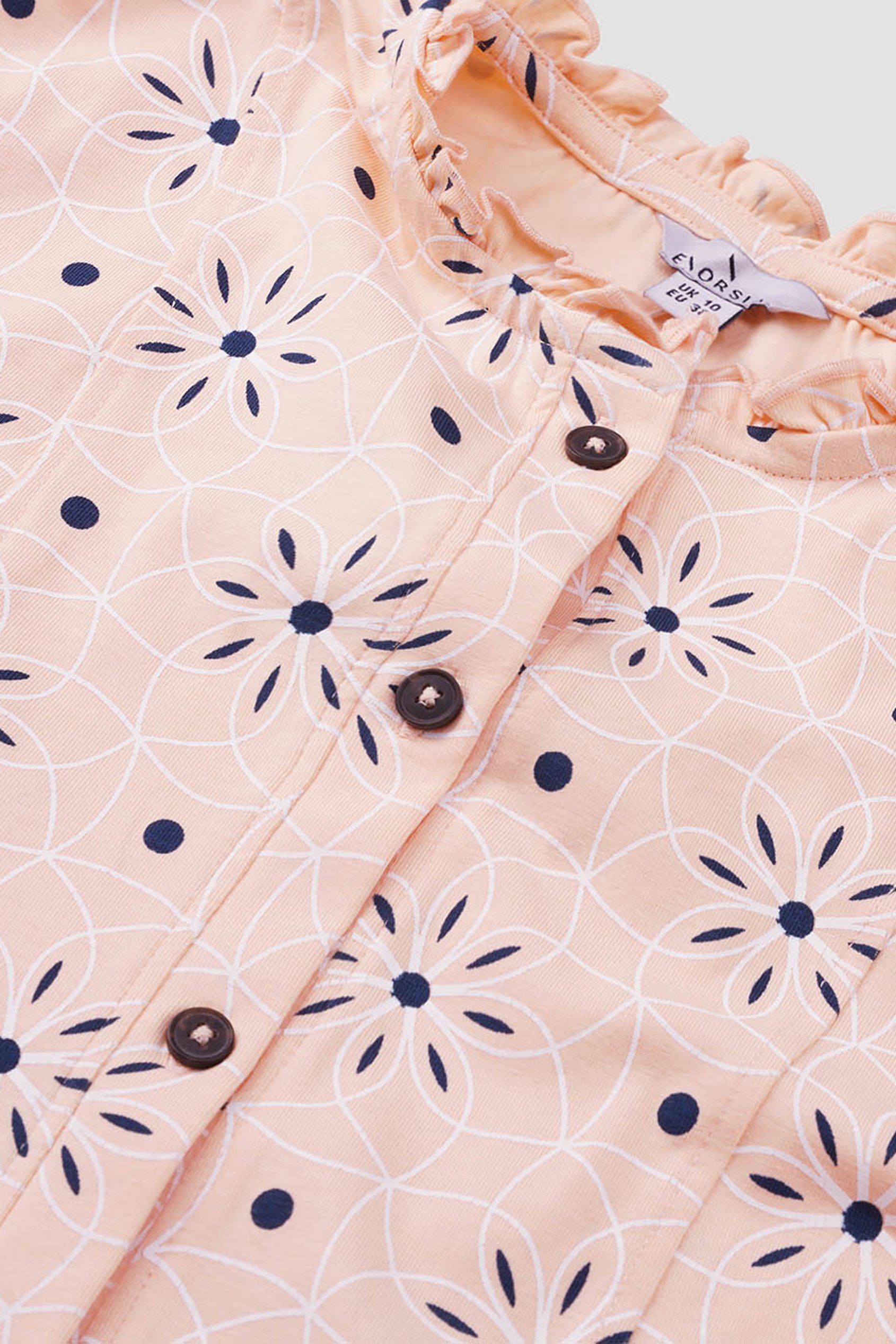 Ditsy Floral Flounce Sleeve Midi Dress