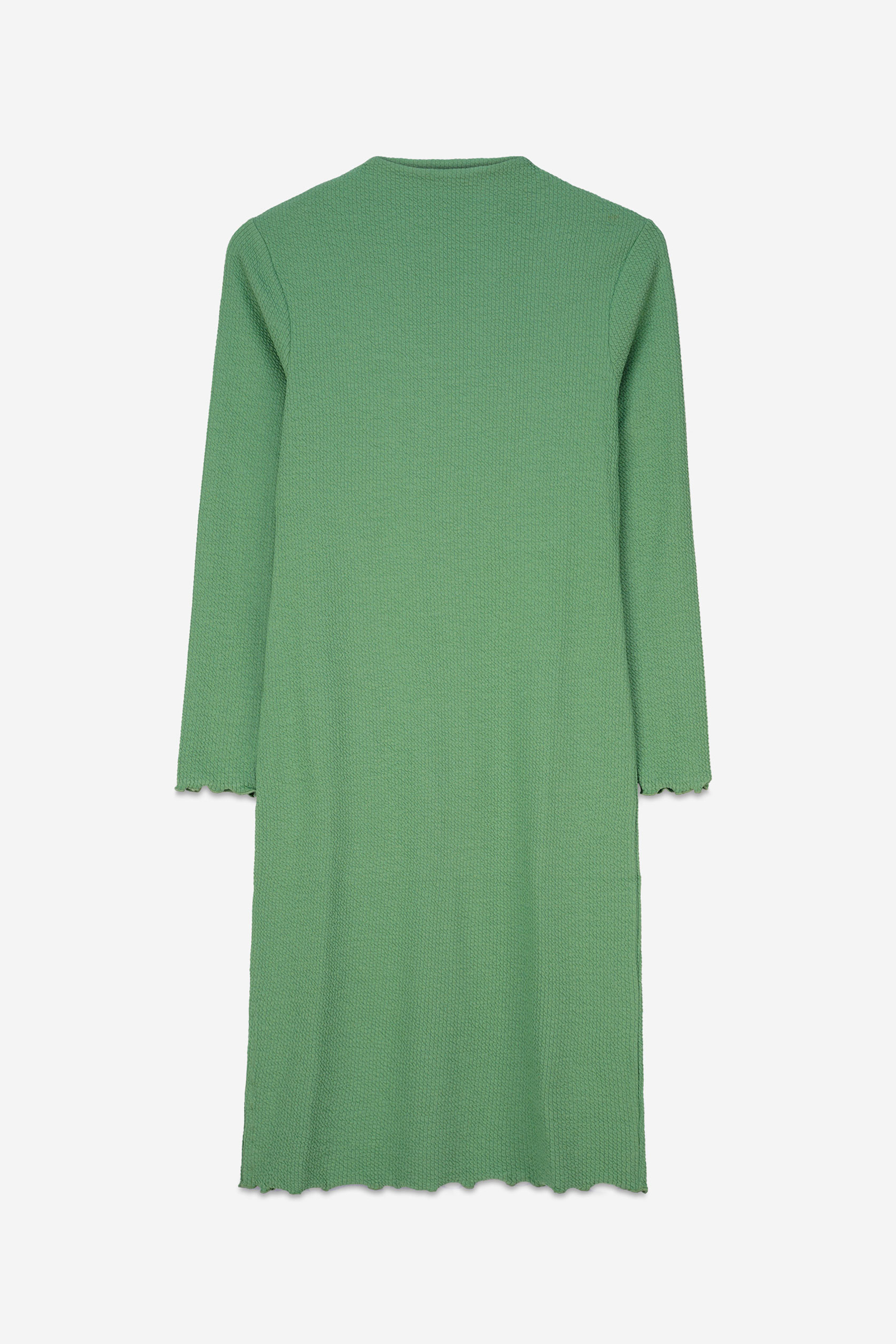 Crepe Ribbed Bodycon Midi Dress