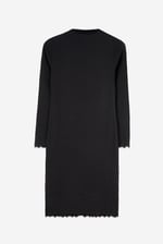 Crepe Ribbed Bodycon Midi Dress