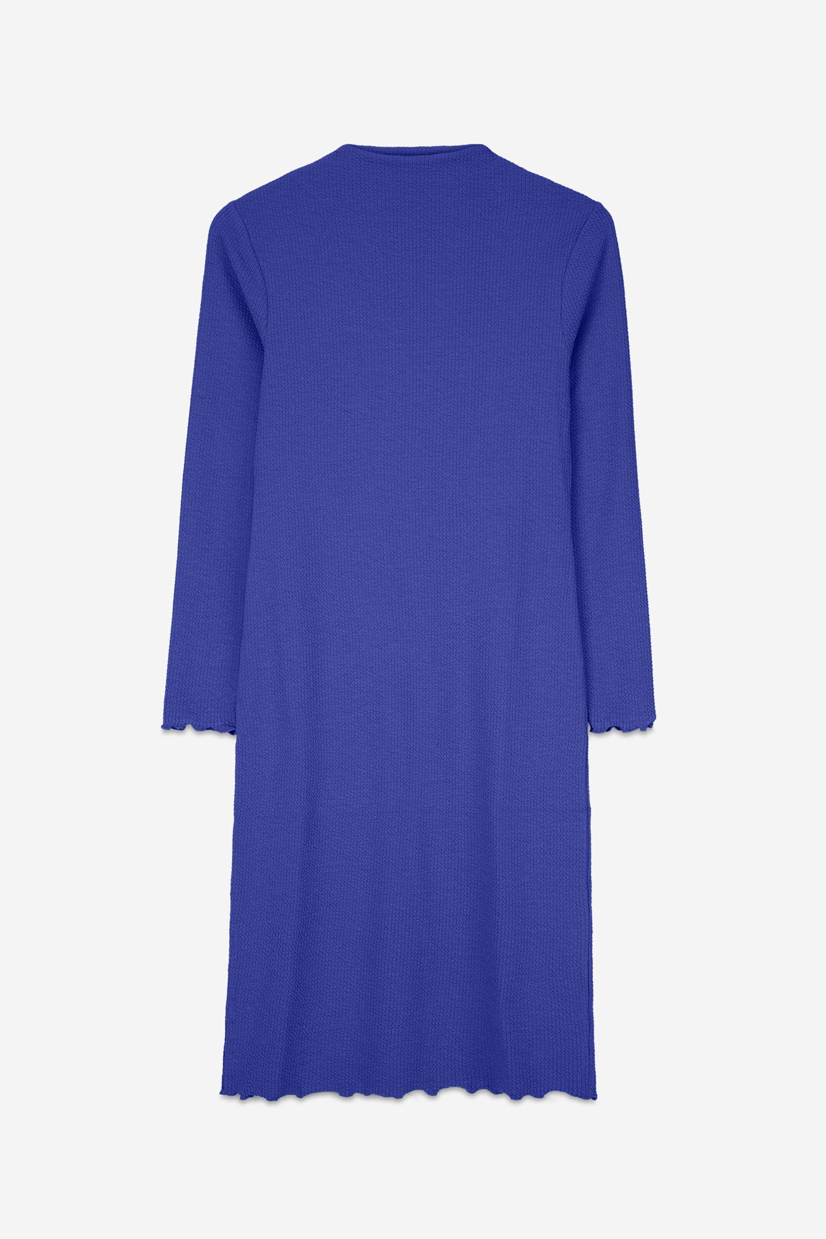 Crepe Ribbed Bodycon Midi Dress