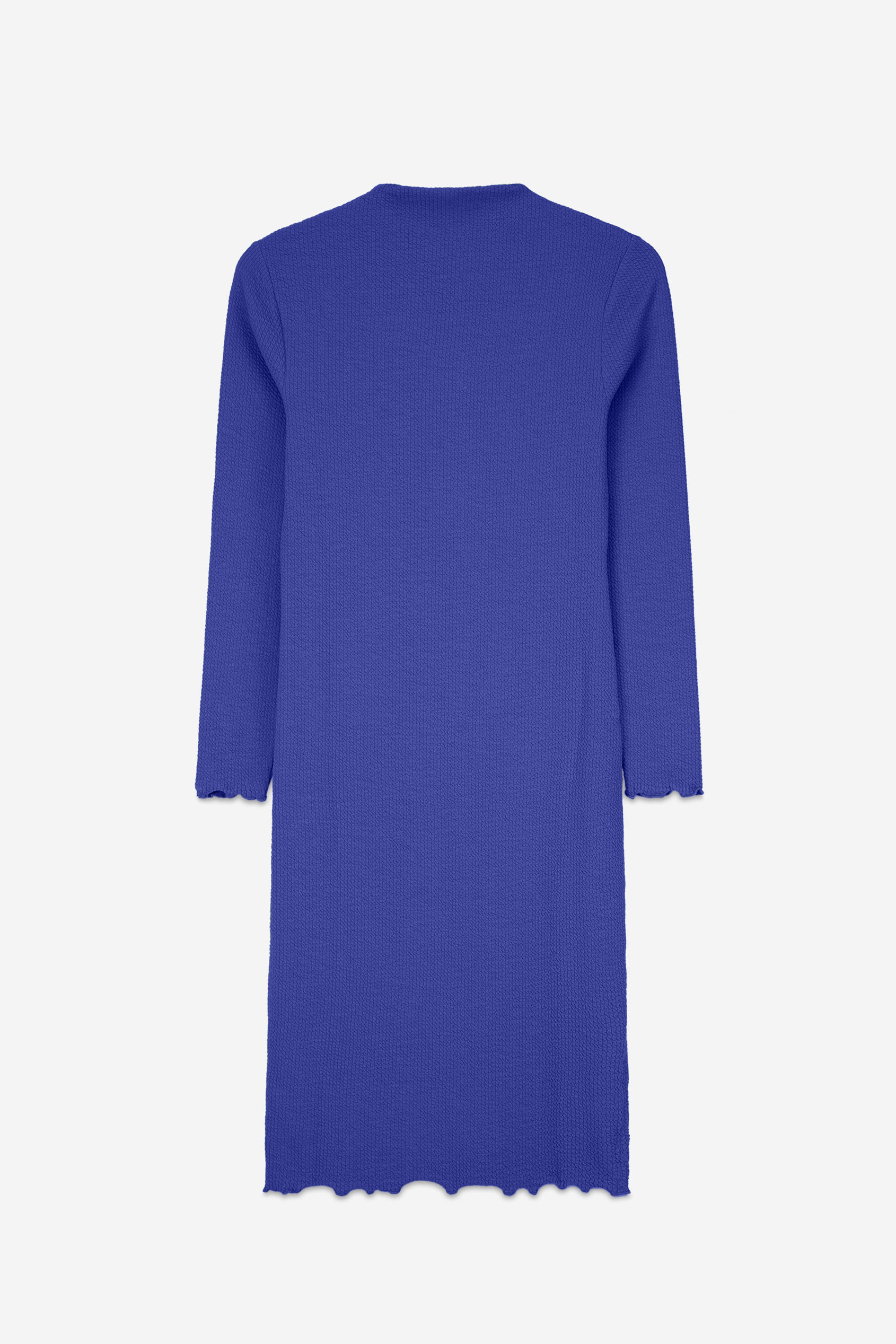 Crepe Ribbed Bodycon Midi Dress