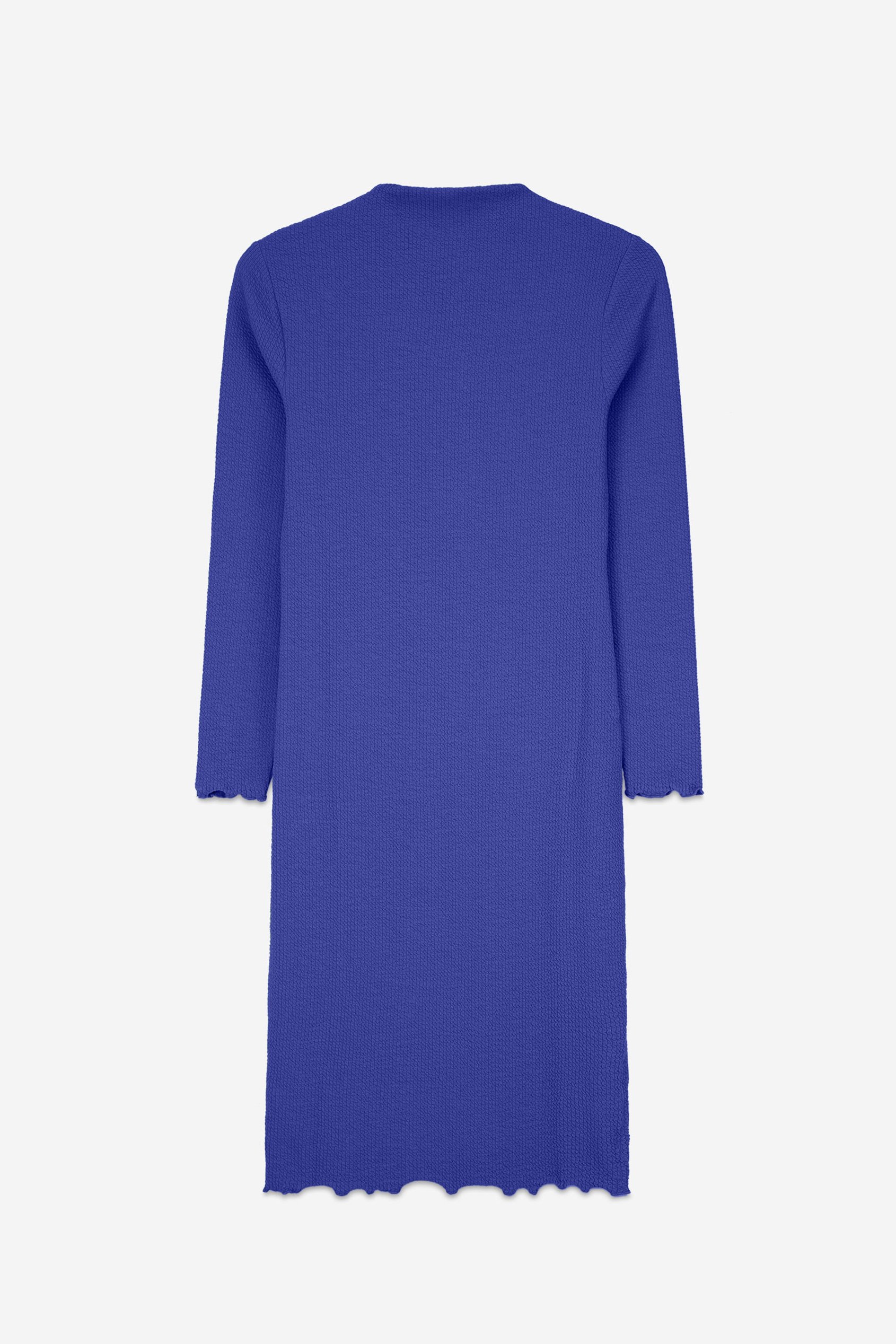 Crepe Ribbed Bodycon Midi Dress