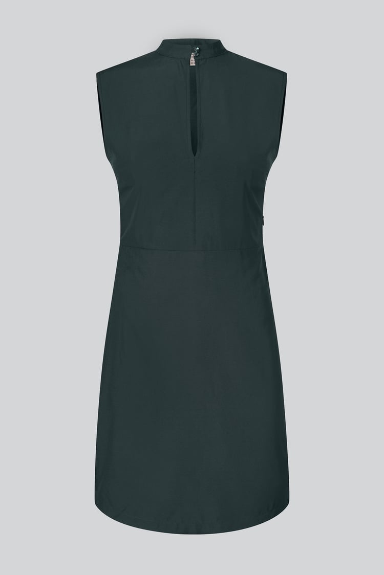 High Neck Sleeveless Dress With Keyhole Detail